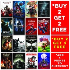 Gaming Posters Prints A3 Fully