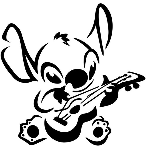 Vinyl car decal - car, lilo
