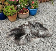 Natural Grey Sheepskin Rug ~