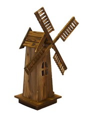 Wooden Dutch Windmill Back