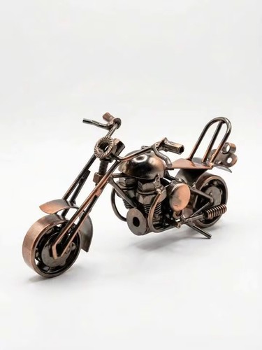 Vintage metal motorcycle - metal,