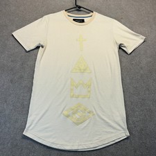 Serge DeNimes London Tunic Shirt Women's Small Short Sleeve Extra Length Tan