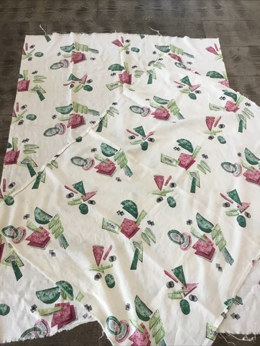 Vintage 1950s atomic fabric
