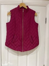 Marks & Spencer Womans body warmer gilet pink padded lightweight size 12