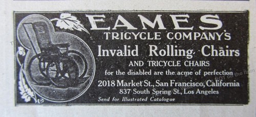 1906 eames tricycle invalid - tricycle,