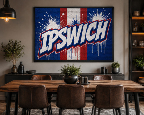 Ipswich graffiti wall - wall, print