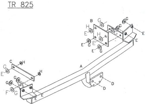 Towtrust fixed flange - fixed,