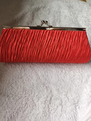Small red clutch - small,