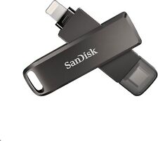 SanDisk iXpand Flash Drive Luxe 128GB with Lightning & USB C Ipad Iphone Android