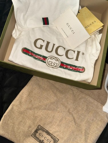 Gucci baby vest and bib - baby,