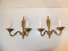 Edwardian Pair of Cast Brass