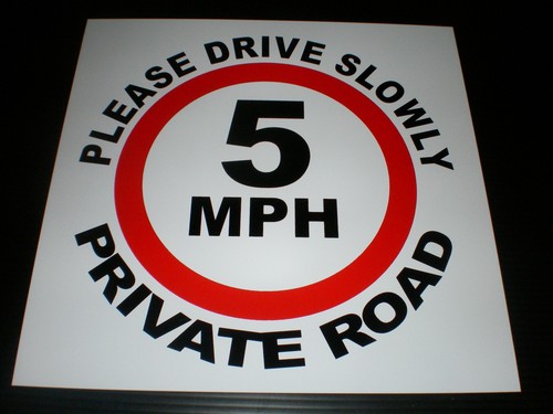Mph please drive - mph, slowly