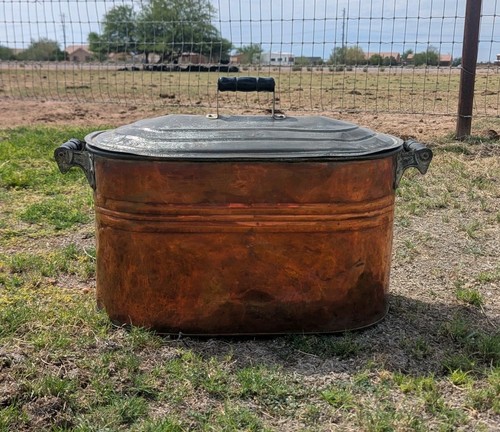 Large antique farmhouse copper - large,
