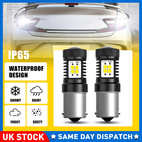 White 7506 1156 - ba15s, led
