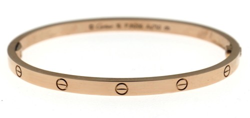 18k rose gold cartier small - rose,