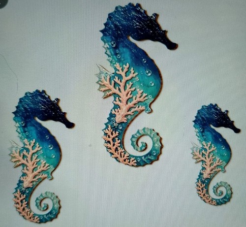 Seahorses rustic - 3,