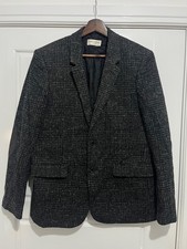 Saint Laurent Grey Wool Tweed