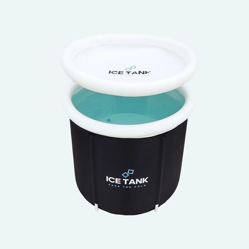 Portable ice bath tub with - ice,