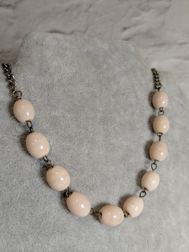 Vintage necklace pale - , pink