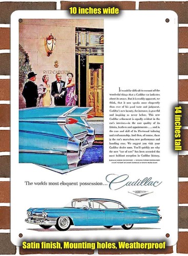 Metal sign 1959 cadillac - metal,