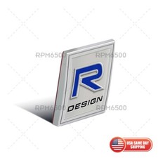 For VOLVO Rear Truck R-design Nameplate 3D Decal Emblem Badge Sticker Sport