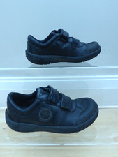 Clarks boys black leather