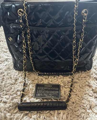 Chanel black patent - chanel, leather