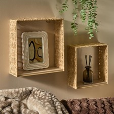 OHS Seagrass Rattan Shelves
