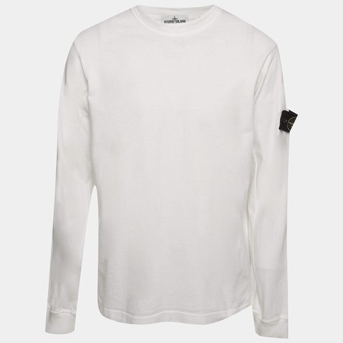 Stone island white cotton - island,