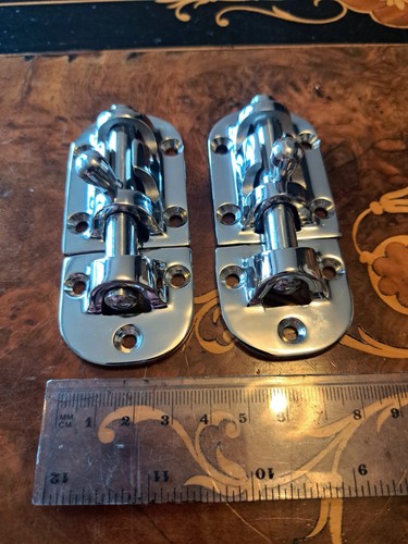 Pair barrel bolt slide door - of,