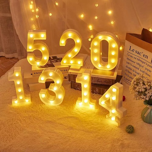 Large led light numbers - led,