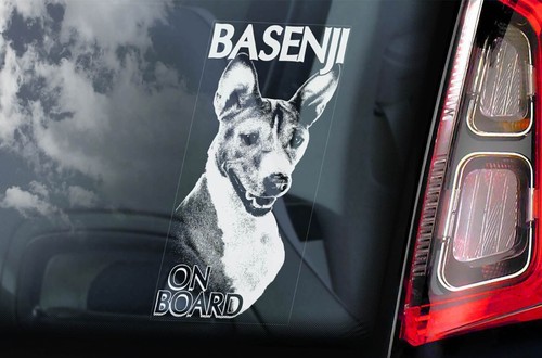 Basenji dog sticker - sticker,, car