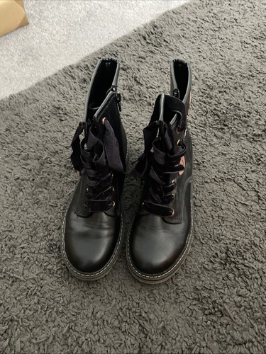 Deichmann girls black boots - black,