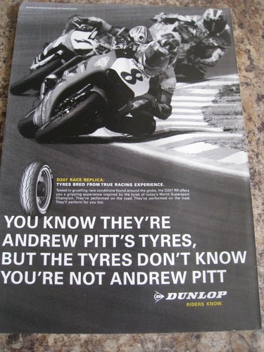 Dunlop riders know d207 race - riders,