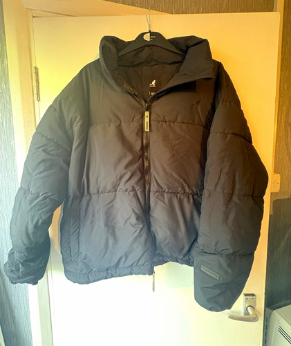 Kangol black padded puffer - black,