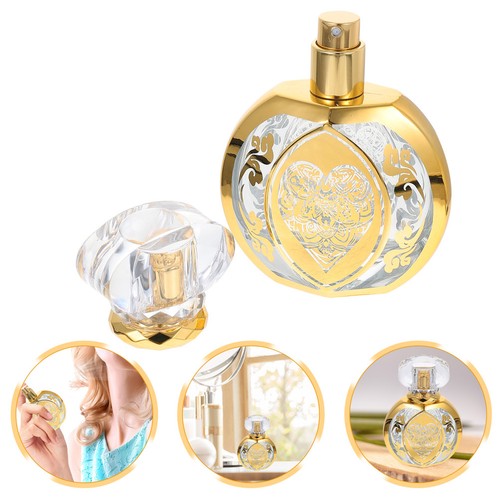 Vintage glass perfume bottle - glass,