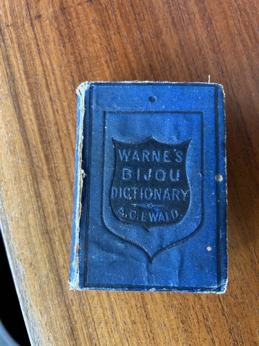 Miniature antique book - , warne's