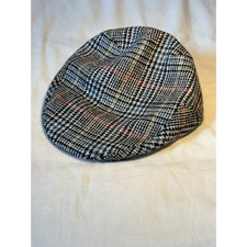 Lock & Co Grey Wool Check Flatcap Size 7 7/8 / 64cm