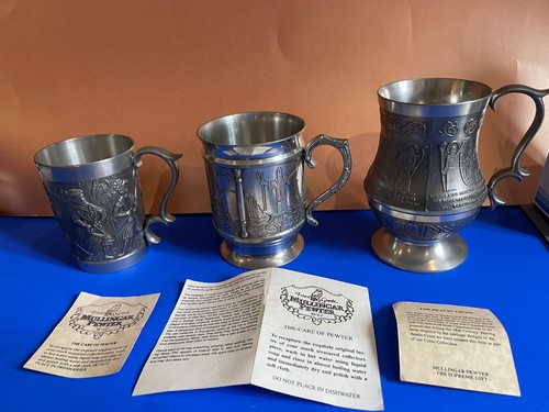 Mullingar pewter tankards - mullingar, x3