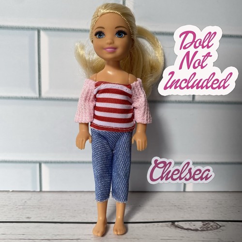 Chelsea doll pink red striped - chelsea,