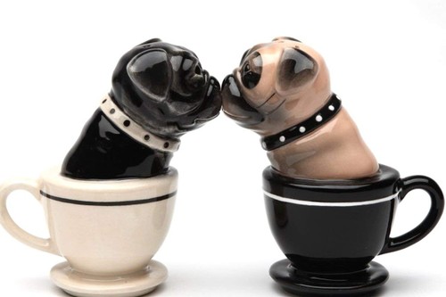 Tea cup pugs magnetic - cup,