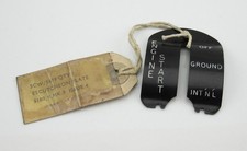 Escutcheon Plate Engine Starting 5CW/5479 C5180.Y.Mk.9 RAF Vintage Aircraft