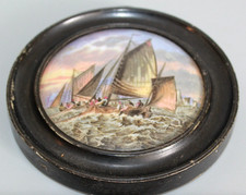 Antique prattware pot - antique, lid