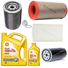 FOR IVECO DAILY 35S12V S2000 FULL SERVICE KIT WITH 6L SHELL 15W40 ENGINE OIL