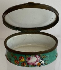 18th Century oval enamel box &