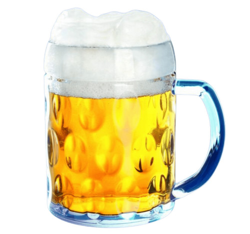 Drinkwize dimpled pint glass - dimpled,