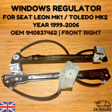 WINDOW REGULATOR FITS SEAT LEON 1M1 2.8 FRONT RIGHT MECHANISM LIFTER NEW