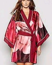 Ted Baker Satin Porcelain Rose Kimono Robe Dressing Gown Size 8_10 