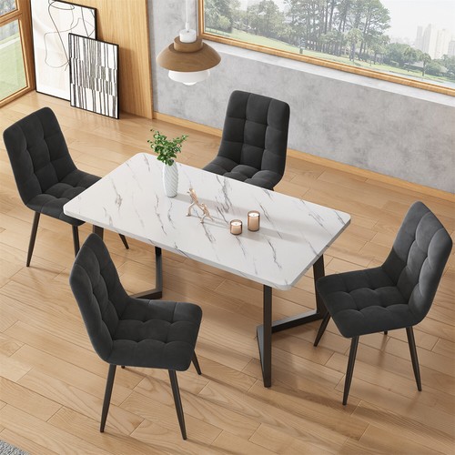 Dining table white marble - dining,