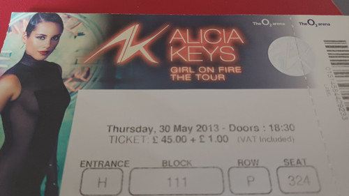 Alicia keys ticket the - keys, ticket,